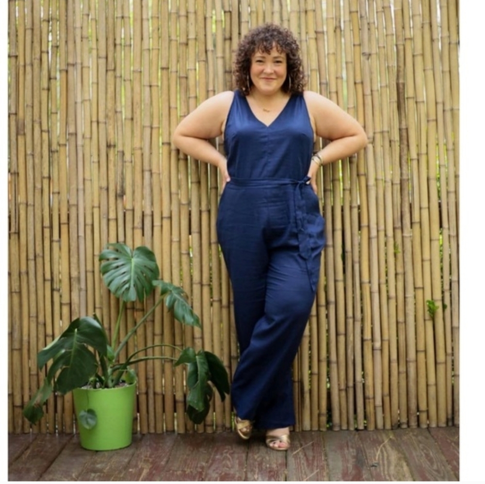 Linen Sleveless Jumpsuit
